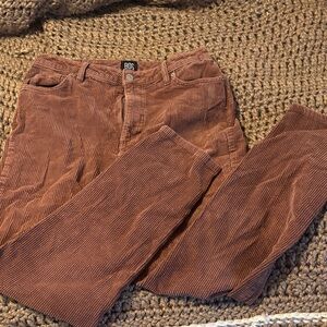BDG Mom High-Rise Corduroy Pants in Brown